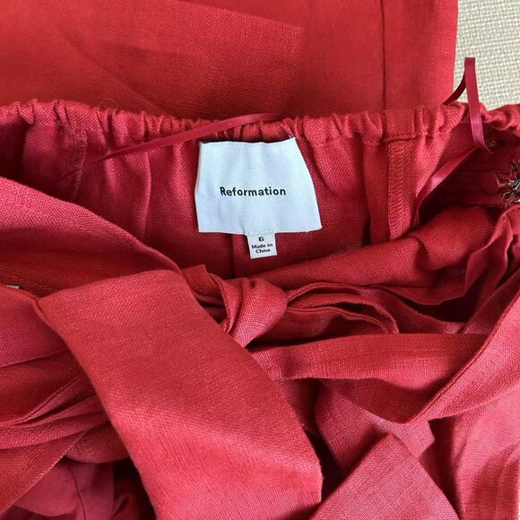 Reformation Red Midi Dress - Picture 7 of 10